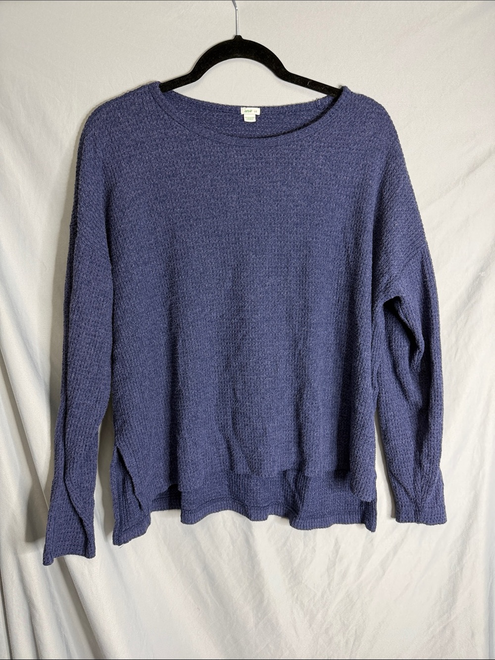 aerie Lightweight Scoopneck Sweater in Indigo Blue